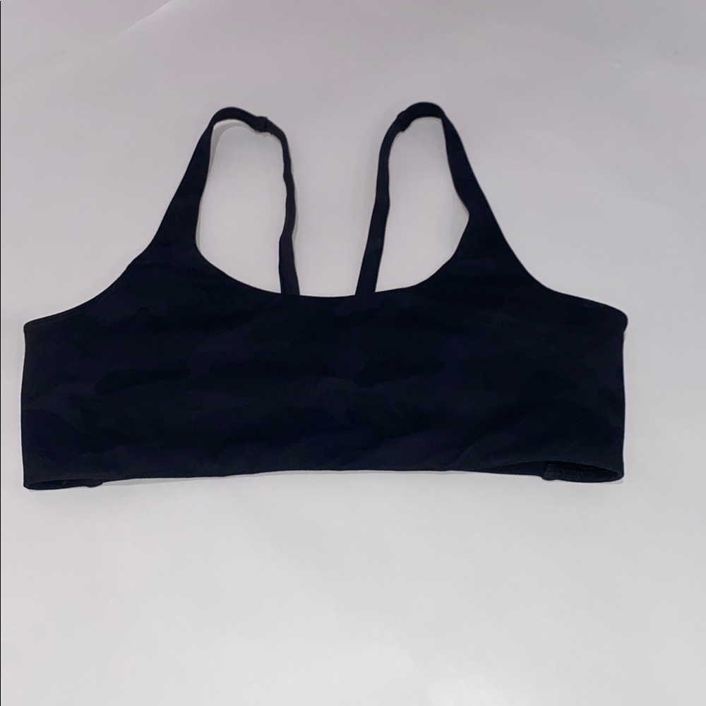 Vuori Yosemite Dark Camo Sports Bra With Strappy Back Size Medium - Picture 5 of 8
